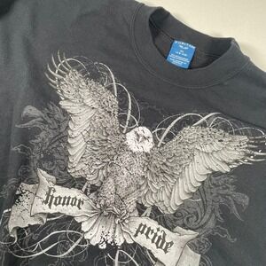 Puritan Eagle Graphic Print Honor Pride Crewneck‎ Sweatshirt XL
